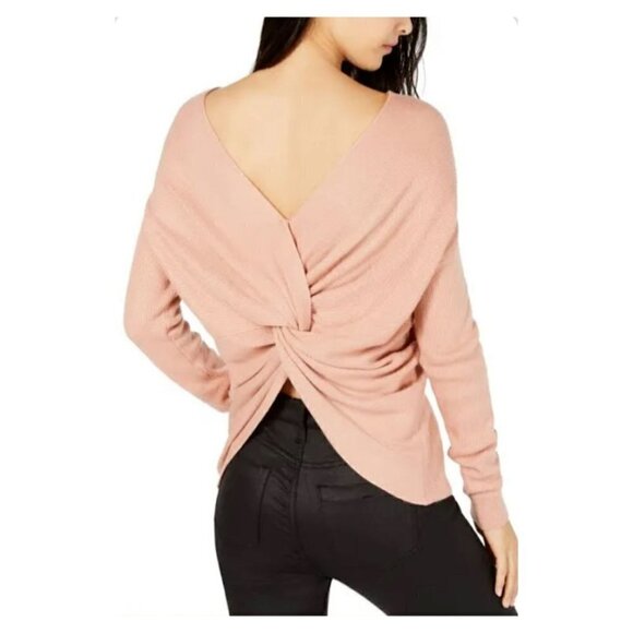 Bar III Sweater NWT $60 Deco Mauve Twist Worn 2 Ways Women's Size Small - Picture 13 of 13